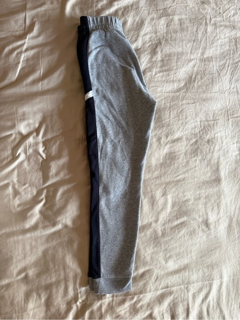 RBX Grey Joggers with Black Side Panels and White Trim Boys Size M 10/12
